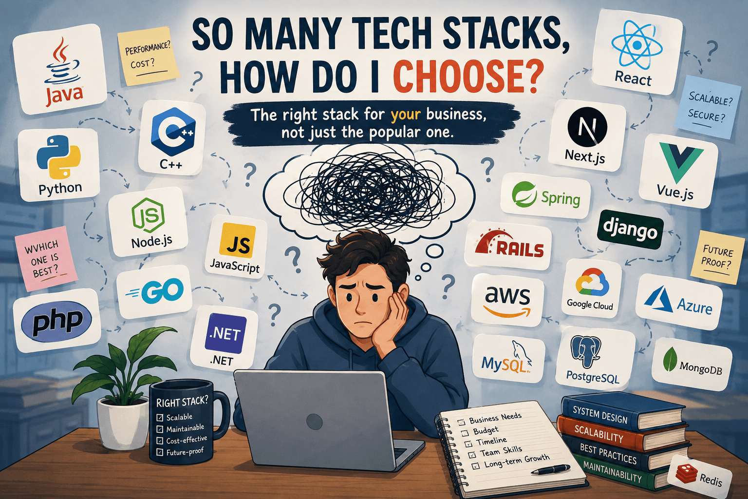 How Non-Technical Founders Should Choose a Tech Stack: Java, Python, Node.js, PHP, Go… It’s Not About What’s Trendy